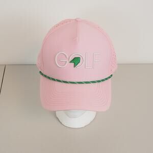 1764 Golf Pink‎ Cherry Blossom Performance Embroidered Snap Back Hat